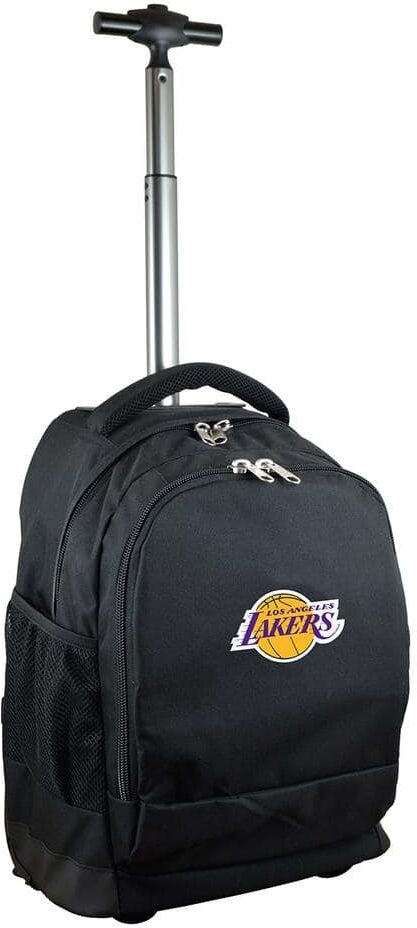 Denco NBA Los Angeles Lakers 19 in. Black Wheeled Premium Backpack