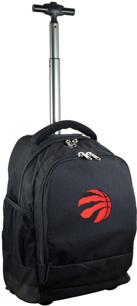 Denco NBA Toronto Raptors 19 in. Black Wheeled Premium Backpack