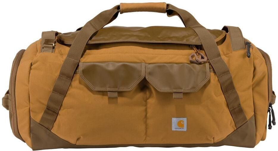 Carhartt 3.94 in. 75L Nylon Heavy-Haul Utility Duffel Backpack Brown OS