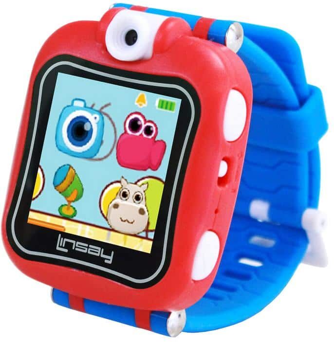 LINSAY 1.5 in. Smart Watch Kids Cam Selfie, Blue