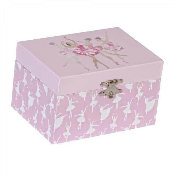 Mele & Co Lilia Pink Dancing Muscial Twirling Ballerina First Jewelry Box for Girls