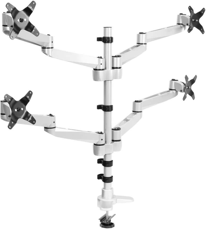 Mount-It! 27 in. Full Motion Quad Monitor Desk Mount