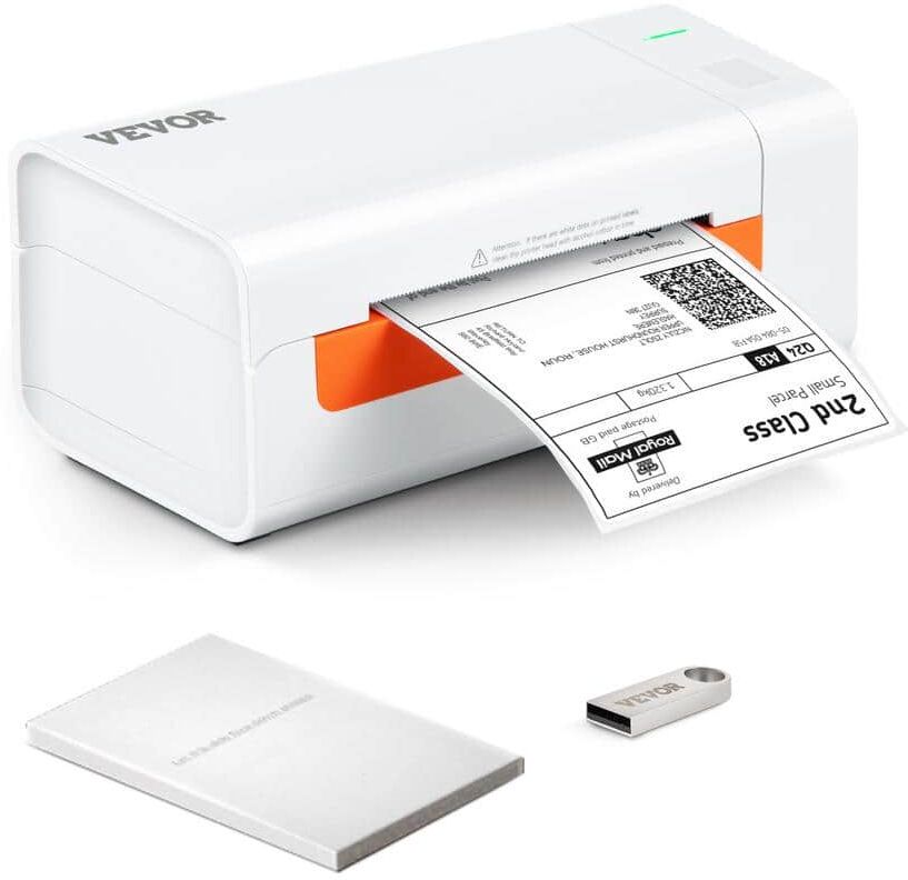 VEVOR Thermal Label Printer for Width of 1.57 in. - 4.25 in. Labels Shipping Label Printer with Auto Label Recognition