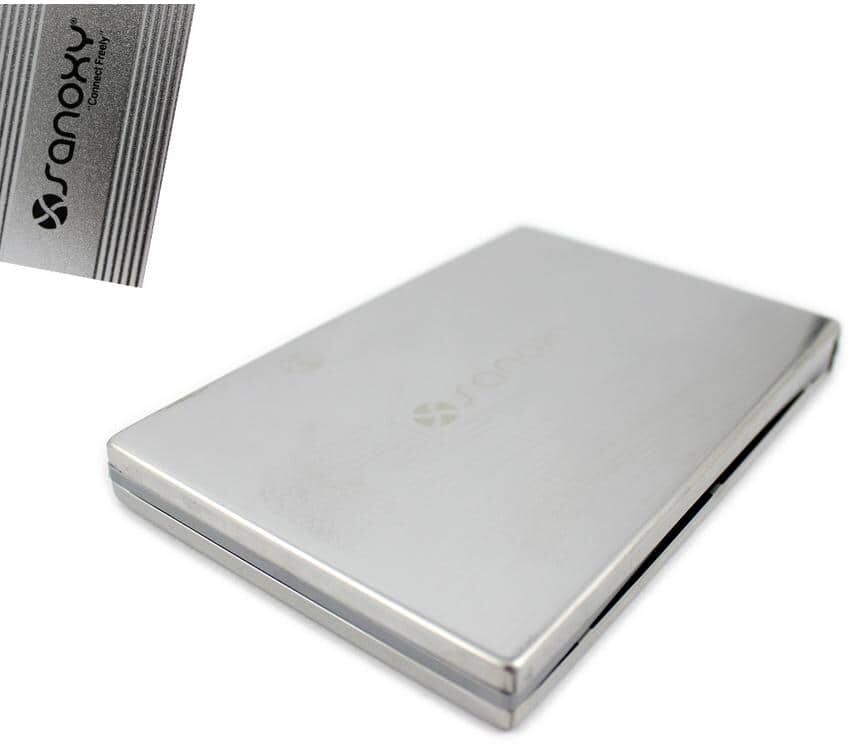 SANOXY USB 2.0 Hard Drive Enclosure Case 2.5 in. SATA Screw-Free