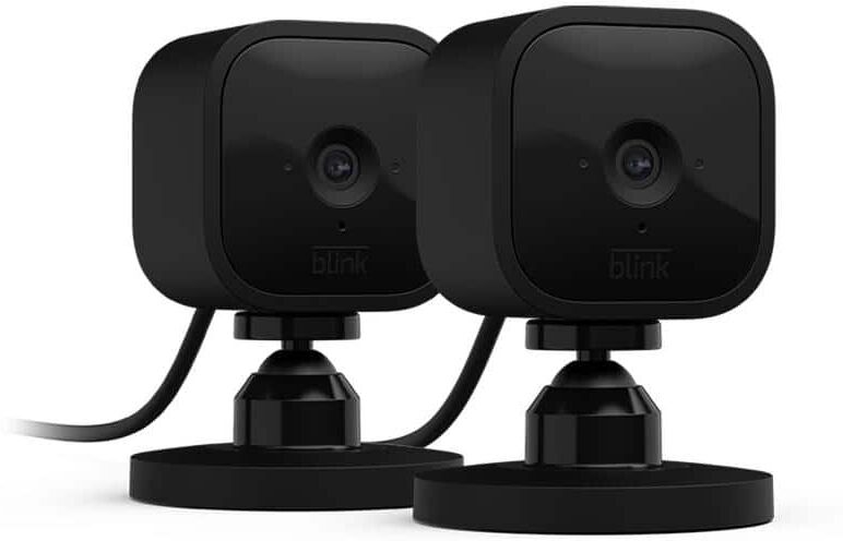 Blink Mini Indoor Wired 1080p Wi-Fi Security Camera - Black (2-Pack)