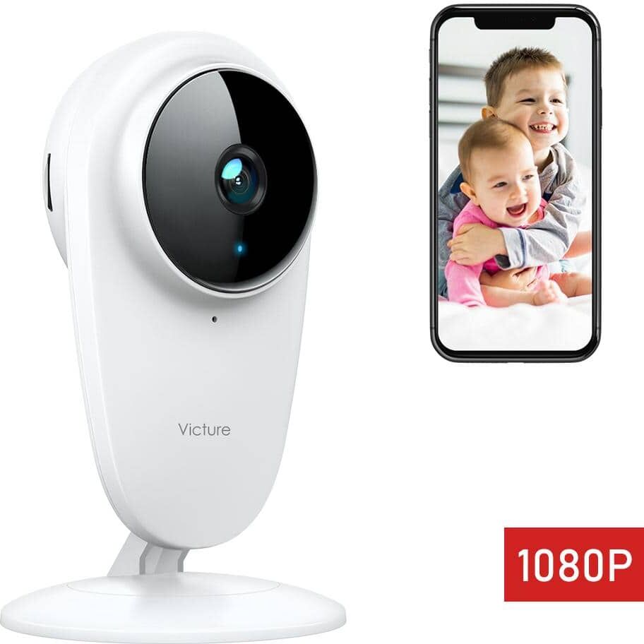 Victure 1080P FHD Baby Monitor Pet Camera 2.4G Wireless Indoor Home Security Camera