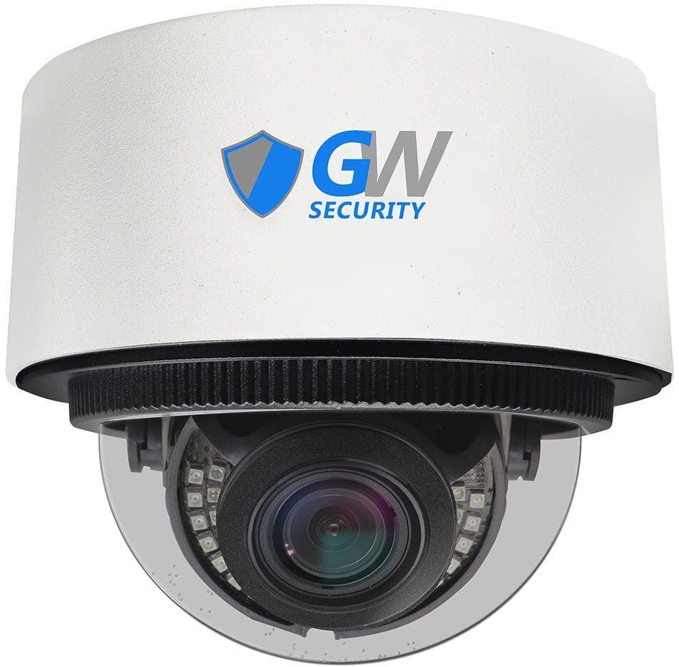 GW Security GW12871MIP 12 MP IP POE 3X Optical Zoom 3.6 mm to 11 mm Motorized Lens Dome Security Camera with Built-In Microphone