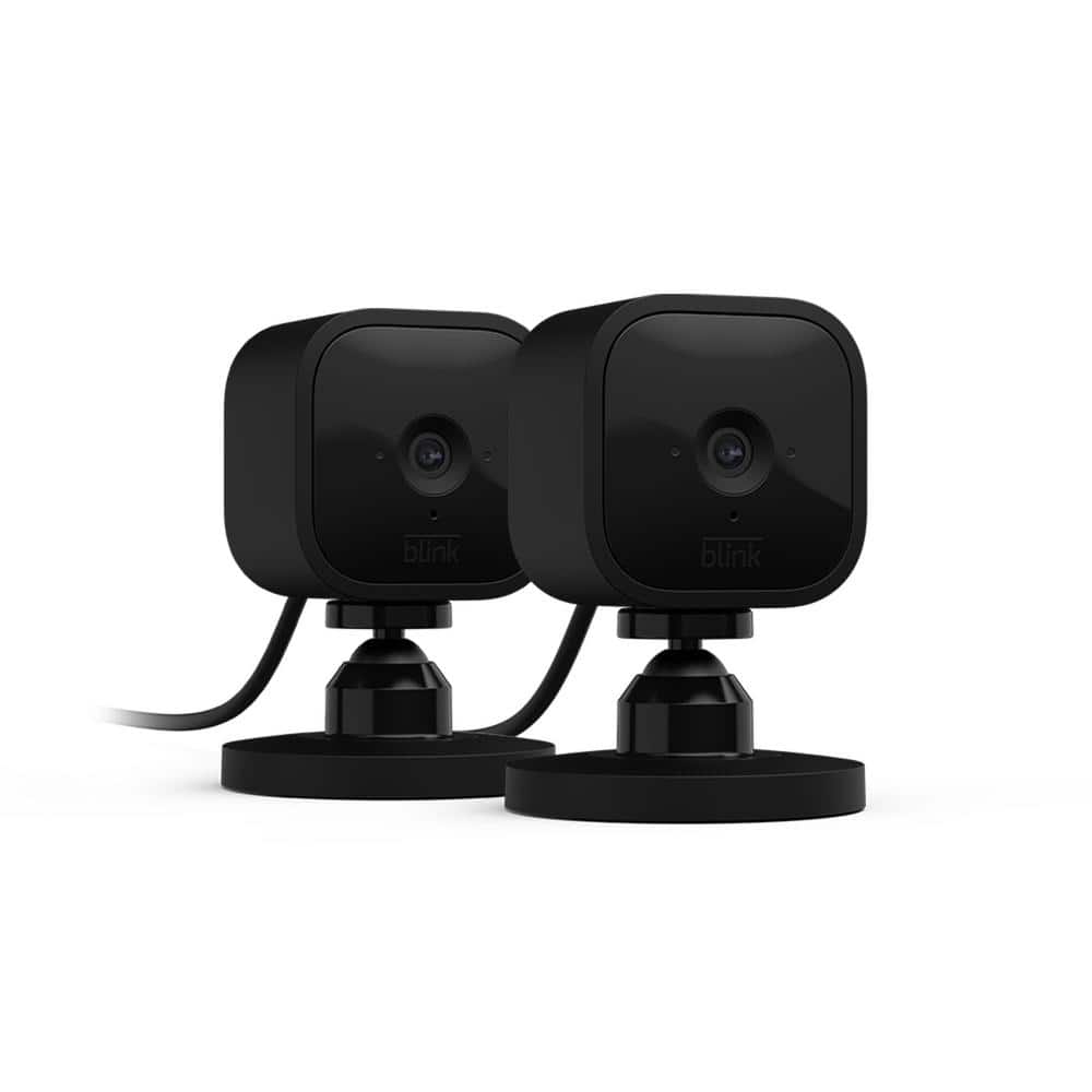 Blink Mini Indoor Wired 1080p Wi-Fi Security Camera - Black (2-Pack)