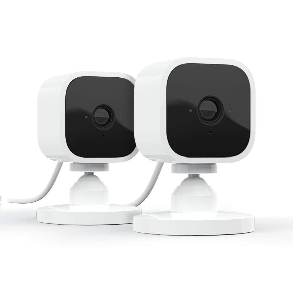 Blink Mini Indoor Wired 1080p Wi-Fi Security Camera - White (2-Pack)