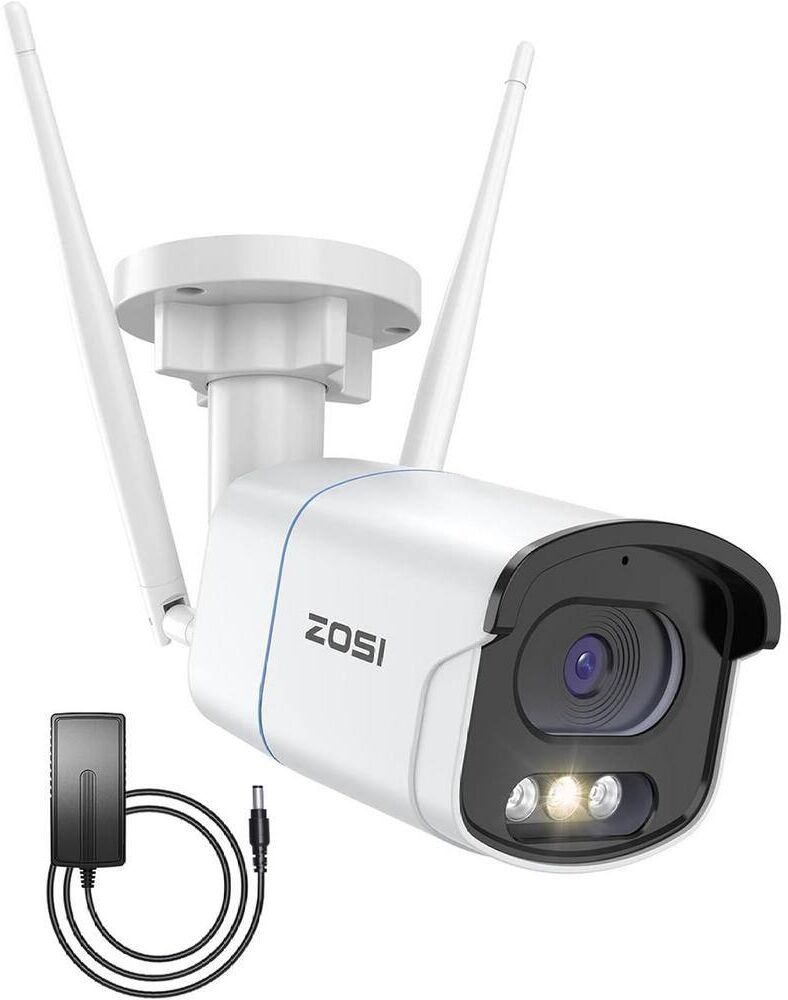 ZOSI ZG1864M 4MP Add-On Outdoor Wireless Security Camera with Starlight Night Vision, Only Work with NVR Model ZR08UU