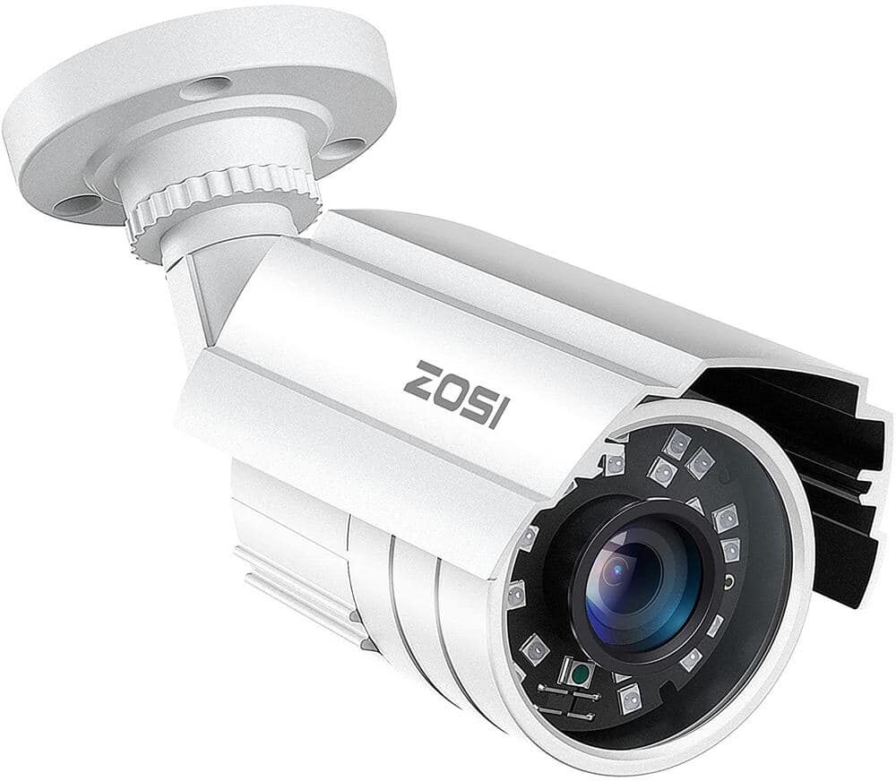 ZOSI 80 ft. Wired 2MP Outdoor Bullet Security Camera Compatible with 4-In-1 HD-CVI/TVI/AHD/960H Analog CVBS IR Night Vision