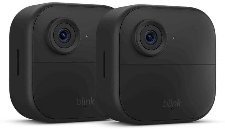 Blink Outdoor 4 (4th Gen) Wireless Outdoor Smart Home Security Camera System with 2 Cameras, up to 2-Year Battery Life (Black)