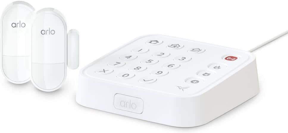 Arlo Security System with Wired Keypad Sensor Hub and 2 Sensors