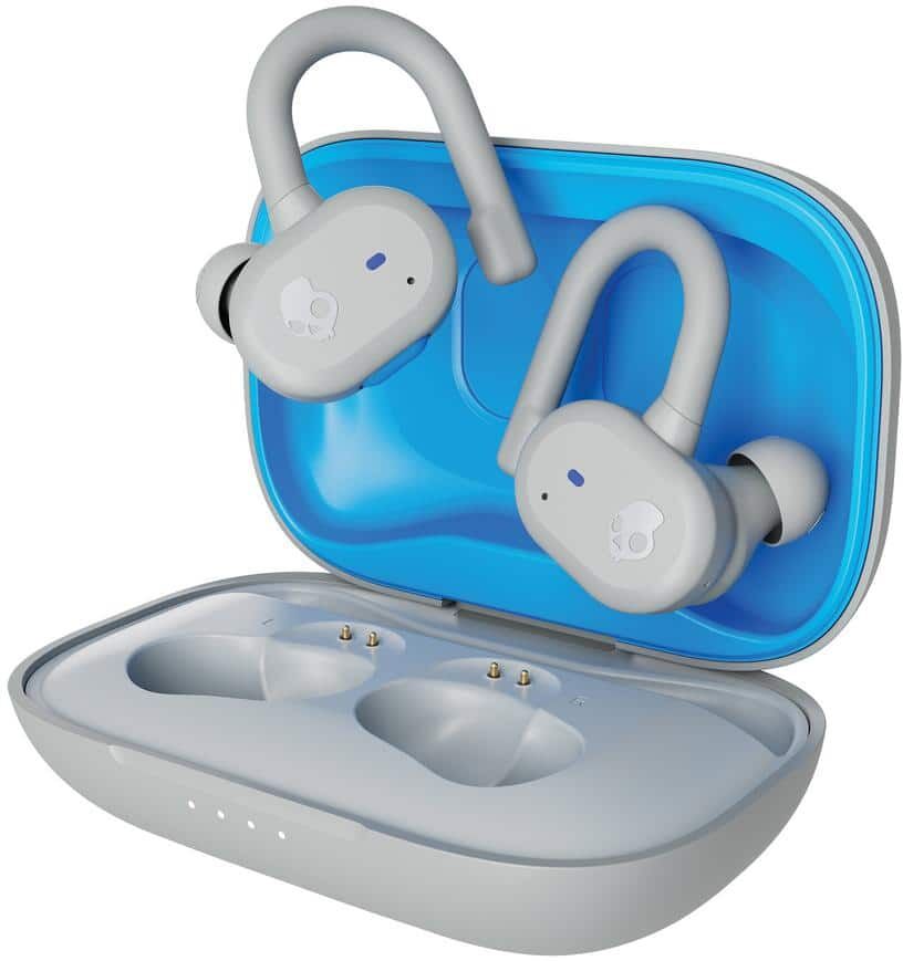 Skullcandy Push Active In-Ear True Wireless Stereo Bluetooth Earbuds with Microphone in Light Gray/Blue