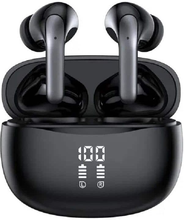 Etokfoks Black Wireless Bluetooth Noise Cancelling Earbud & In-Ear Earbuds