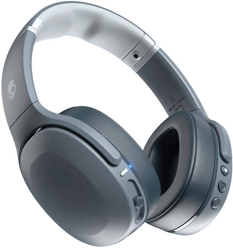 Skullcandy Crusher Evo Sensory Bass Over-Ear Bluetooth Headphones with Personal Sound in Chill Gray