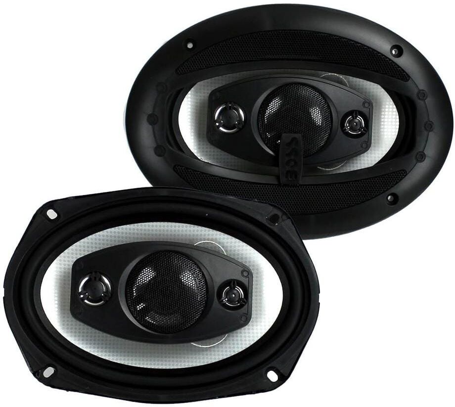 2 New Boss Riot R94 6 in. x 9 in. 500-Watt 4 Way Car Coaxial Audio Speakers Stereo PAIR