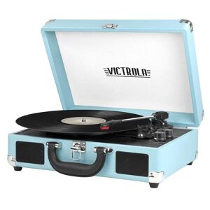 Victrola 3-Speed Suitcase Turntable with Bluetooth in Turquoise