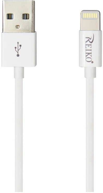 REIKO iPhone 6/6S Apple Cable in White