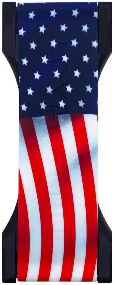 PRO Wavy American Flag, Premium Phone Grip, Magnetic Phone Mount and Kickstand for Smartphone and Tablet