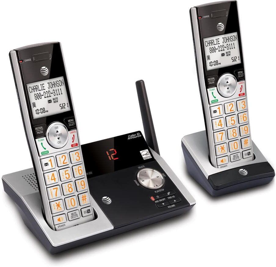 AT and T DECT 6.0 2-Handset Expandable Digital Cordless Answering System and Caller ID