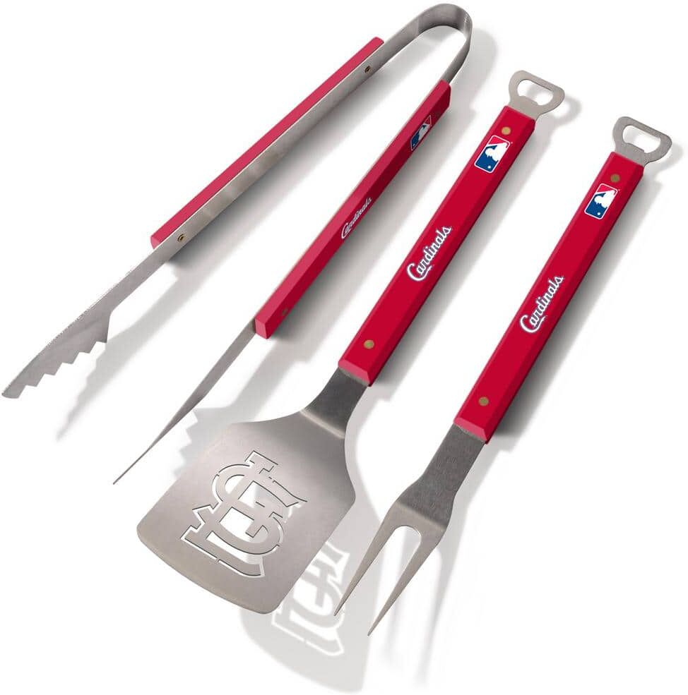 YouTheFan MLB St. Louis Cardinals Spirit Series 3-Piece BBQ Set