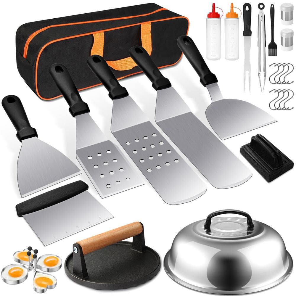 Angel Sar Griddle Cooking Accessories Kit Flat Top Grill Accessories Set (29-Pieces)