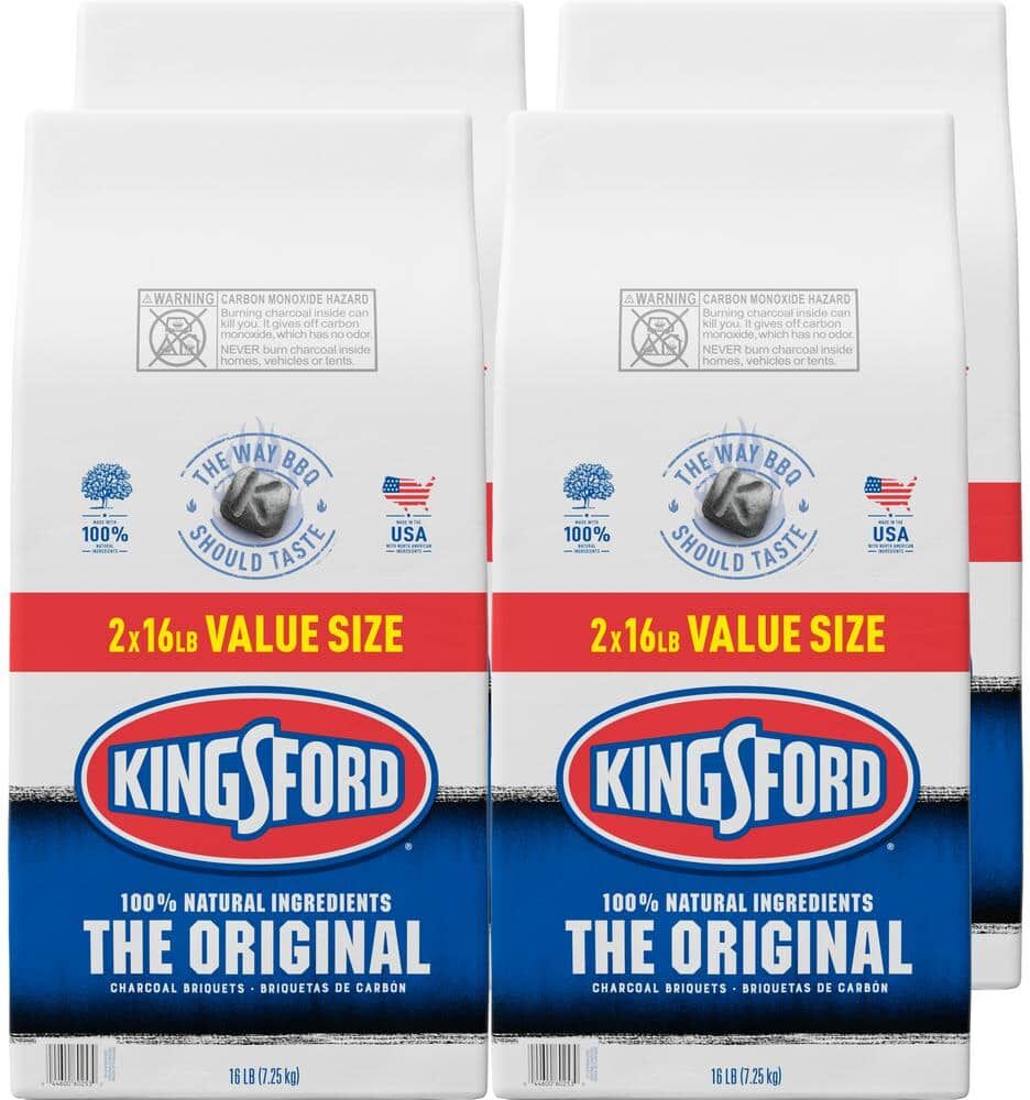 Kingsford 16 lbs. Original BBQ Smoker Charcoal Grilling Briquettes (4-Pack)