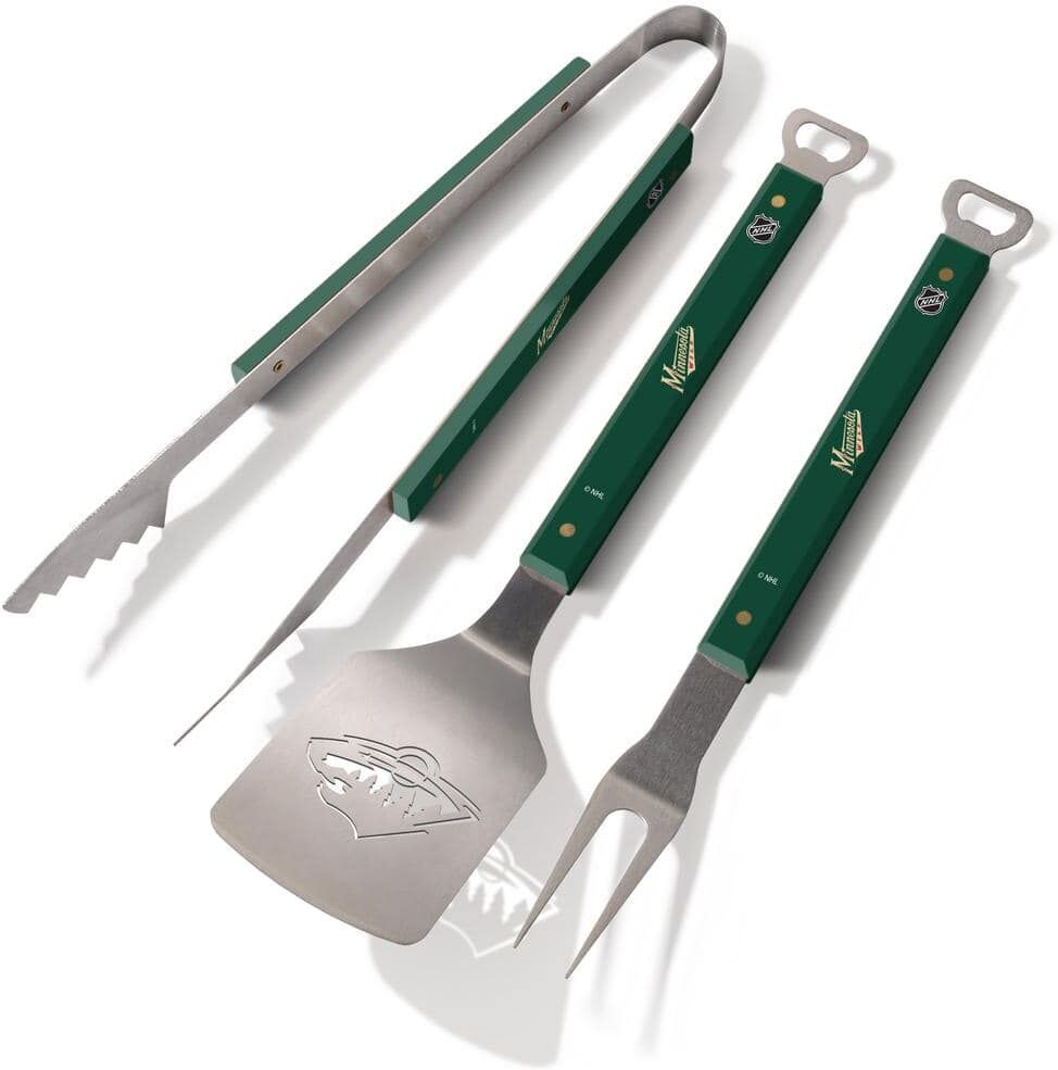 YouTheFan NHL Minnesota Wild Spirit Series 3-Piece BBQ Set