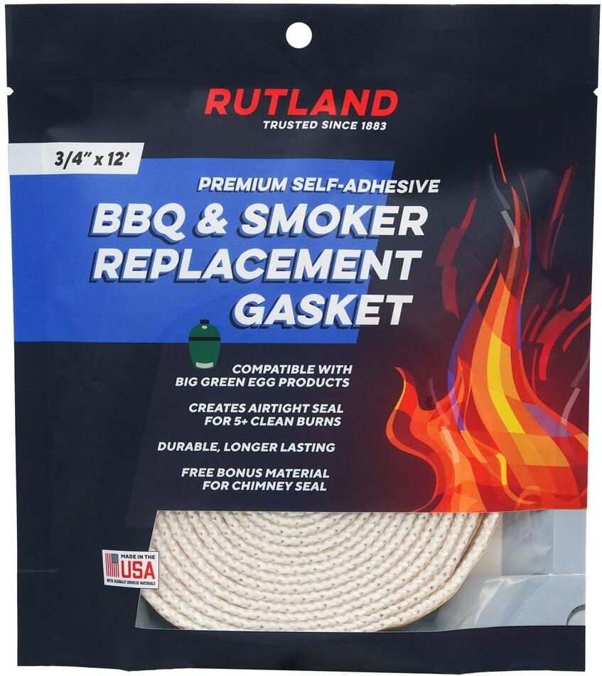 Rutland BBQ & Smoker Gasket for Large, Small and Mini Big Green Egg