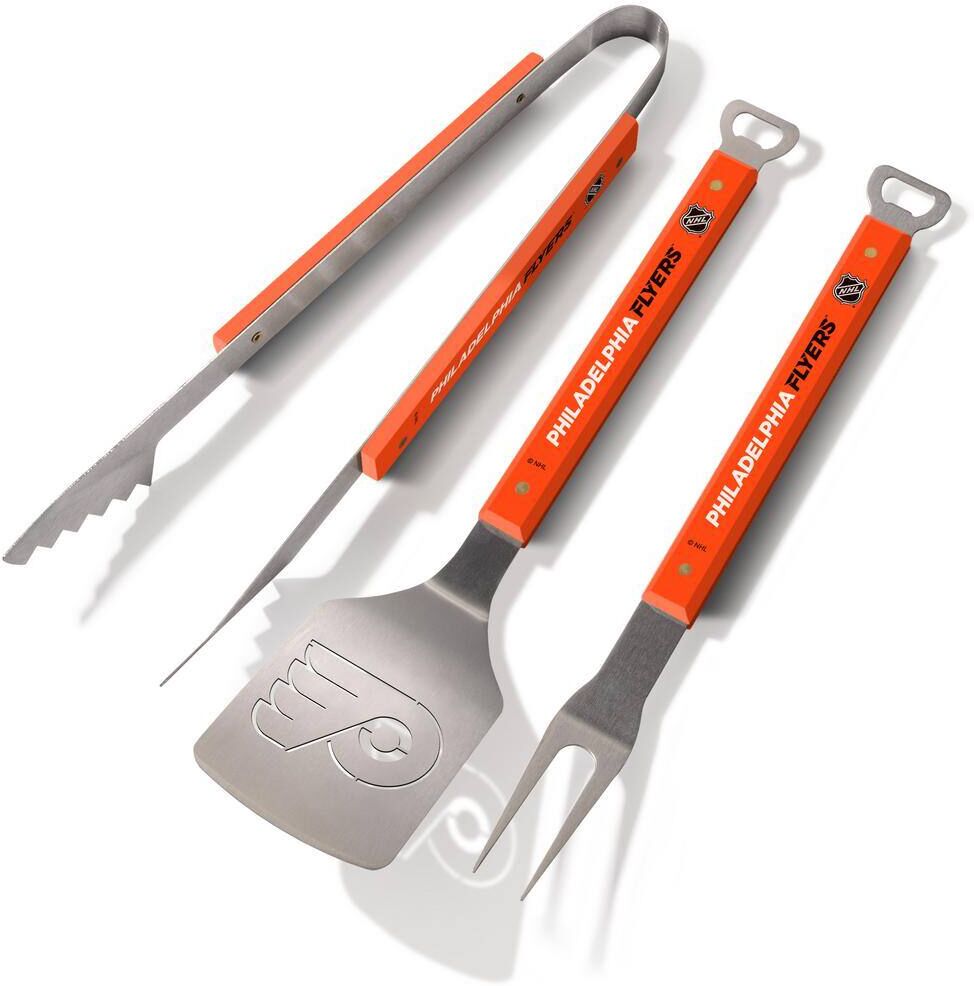 YouTheFan NHL Philadelphia Flyers Spirit Series 3-Piece BBQ Set