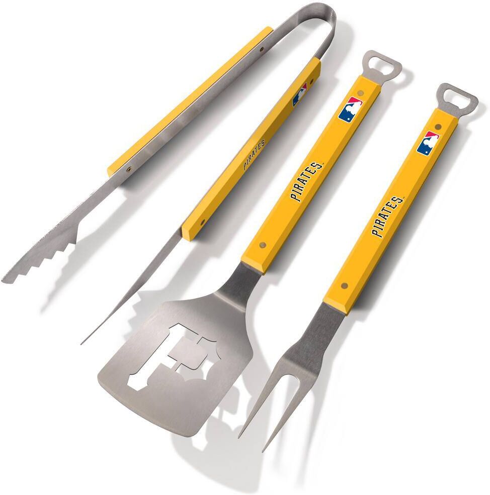 YouTheFan MLB Pittsburgh Pirates Spirit Series 3-Piece BBQ Set