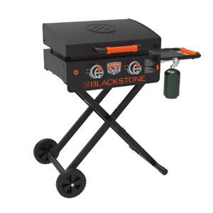 Blackstone On The Go 22 in. 2-Burner Liquid Propane Outdoor Griddle Flat Top Grill Black with Hood