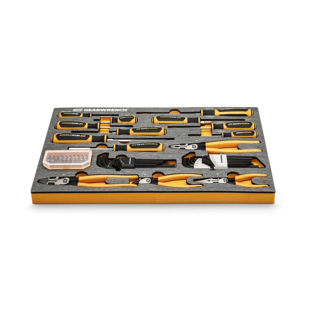 GEARWRENCH Pliers and Screwdrivers Tool Set in EVA Tray (66-Piece)