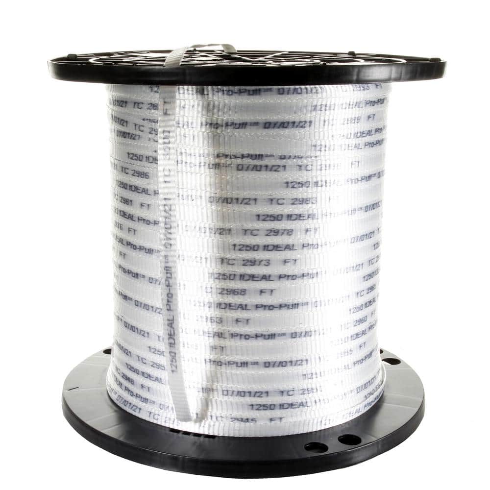 IDEAL 1/2 in. x 3000 ft. Reel Pro-Pull Measuring Pull Tape Tensile Strength 1250 lbs.