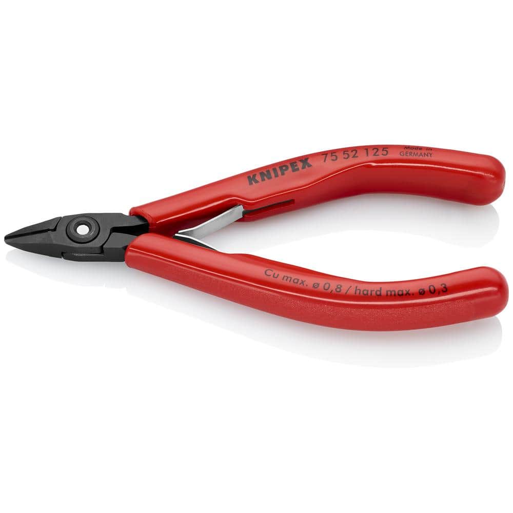 KNIPEX 5 in. Electronics Diagonal Cutters with Plastic Grip Handles