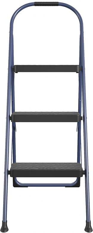 Cosco 3-Step Big Step Steel and Resin Step Stool (ANSI Type 2, 225 lbs. Weight Capacity in Navy)