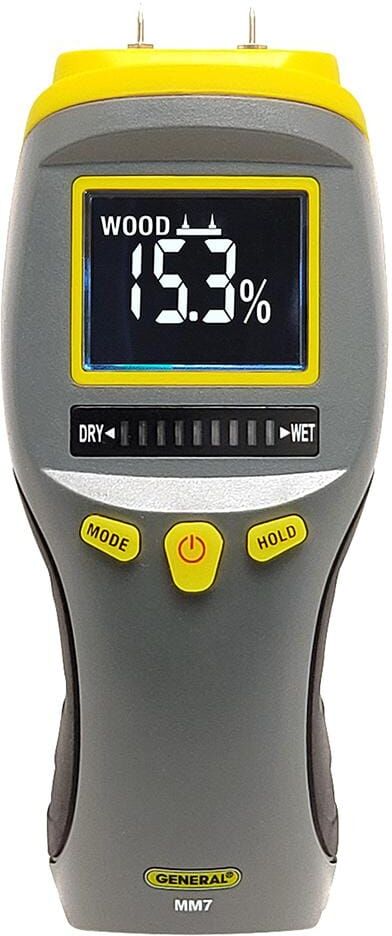 General Tools Pin Type Digital Moisture Meter for Water Damage and Mold Prevention