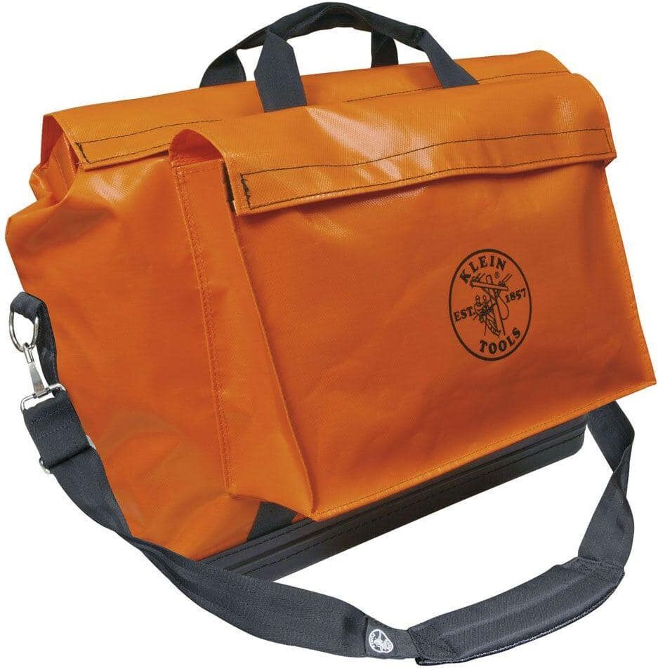 Klein Tools Tool Bag, Vinyl Equipment Bag, Orange, Large