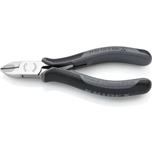 KNIPEX 5-1/4 in. Electronics Diagonal Cutters with Carbide Metal Cutting Edges and ESD Handles