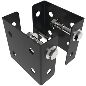 MetalTech 4 in. x 1.5 in. Painted Steel Connector with U-Shaped Plates, 4-Bolts, 8-Washers and 4-Nuts for Scaffold Bench