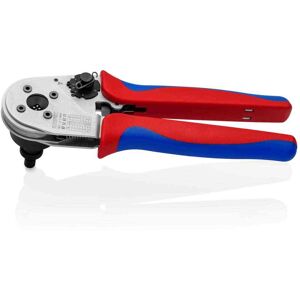 KNIPEX 9 in. Crimping Pliers - Four-Mandrel For DT Contacts (PEX Crimp Tool)