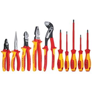 KNIPEX Pliers and Screwdriver Tool Set with Hard Case (10-Piece)