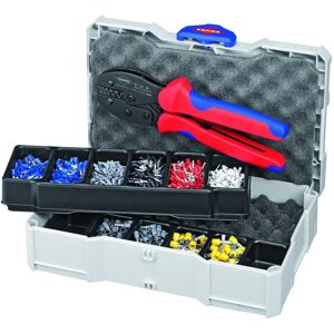 KNIPEX Crimping Kit (Preciforce Wire Stripper and assortment of crimping end ferrules)