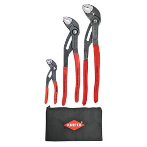 KNIPEX 12 in. Cobra Box Joint Pliers Set with Storage Pouch (3-Piece)