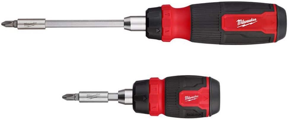 Milwaukee 14-In-1 Ratcheting Multi-Bit and 8-In-1 Ratcheting Compact Multi-bit Screwdriver Set (2-Piece)