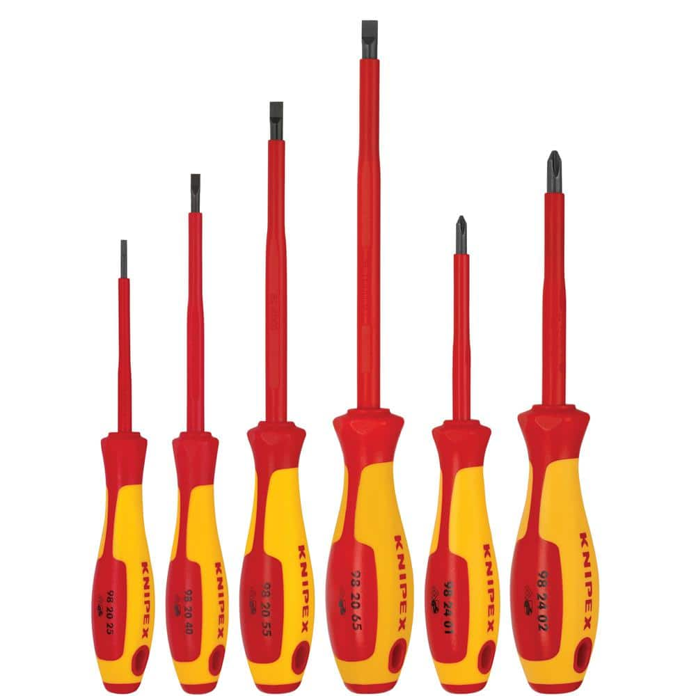 KNIPEX 1000-Volt Screwdriver Set (6-Pieces)