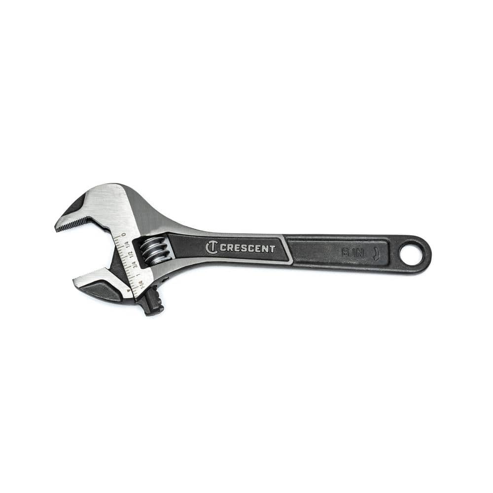 Crescent 8 in. Wide Jaw Black Oxide Adjustable Wrench