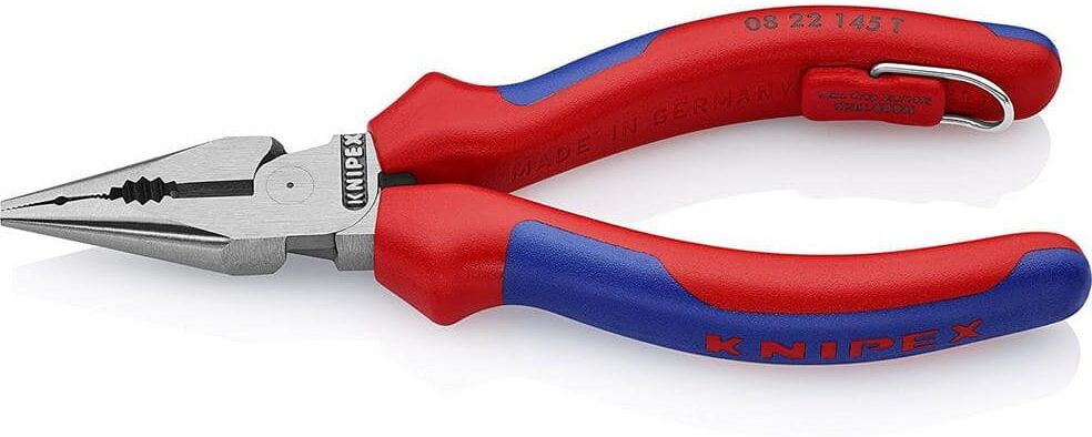 KNIPEX 5-3/4 in. Needle-Nose Combination Pliers with Dual-Component Comfort Grips and Tether Attachment