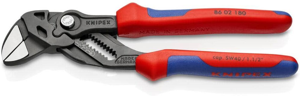 KNIPEX 7-1/4 in. Pliers Wrench with Comfort Grip Handles in Black